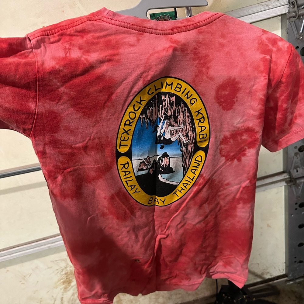 Vintage rock climbing shirt from Thailand